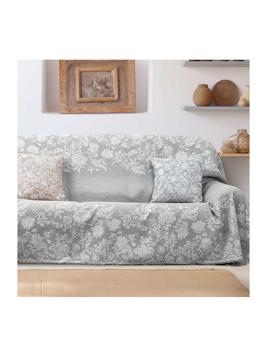 Madi Warmora Ριχτάρι Πολυθρόνας 170x180εκ. Grey 21693-05
