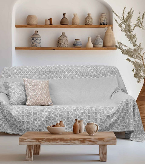 Madi Dominor Armchair Throw 170x180cm Gray