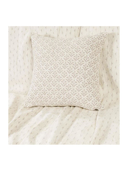 Nima Roselle Ριχτάρι Πολυθρόνας Chenille 180x180εκ. Ivory