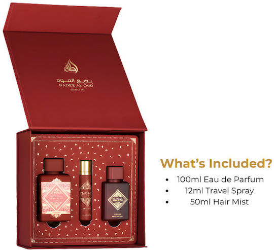 Lattafa Badee Al Oud Σετ με Eau de Parfum 3τμχ