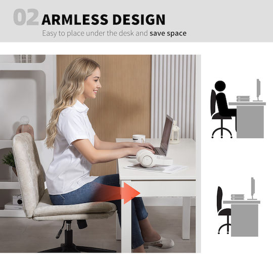 HomCom HomCom Bürostuhl Beige