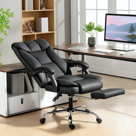 HomCom Office Chair with Adjustable Arms Black