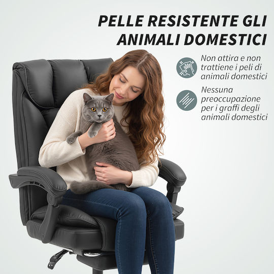 HomCom Office Chair with Adjustable Arms Black