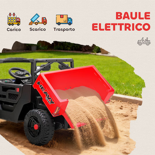 Electric Two Seater Car with Remote Control 12 Volt Red
