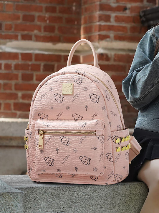 Women's Pink Backpack Bag