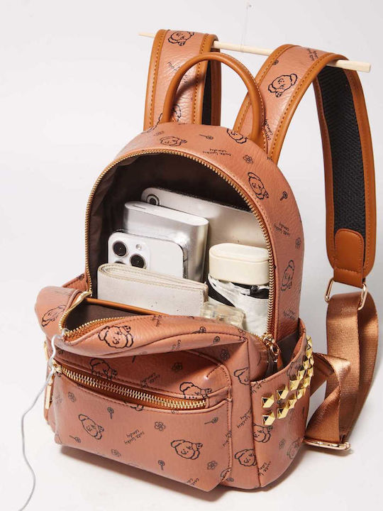 Women's Bag Backpack Brown