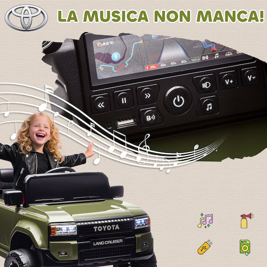 Toyota Două Locuri Cu Telecomandă Licențiat 12 Volți Verde Pentru 3+ Ani