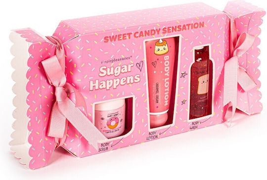 Tri-Coastal Design Sugar Happens Σετ Περιποίησης για Καθαρισμό Σώματος 3τμχ
