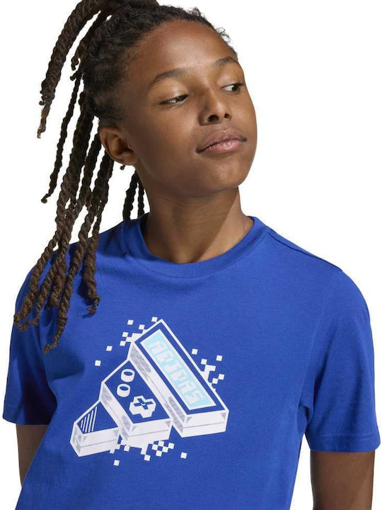Kinder-T-Shirt Blau Game