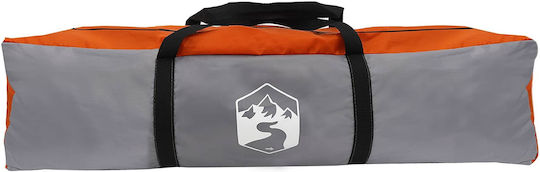 vidaXL Summer Camping Tent Grey with Double Cloth for 3 People 205x205x143cm