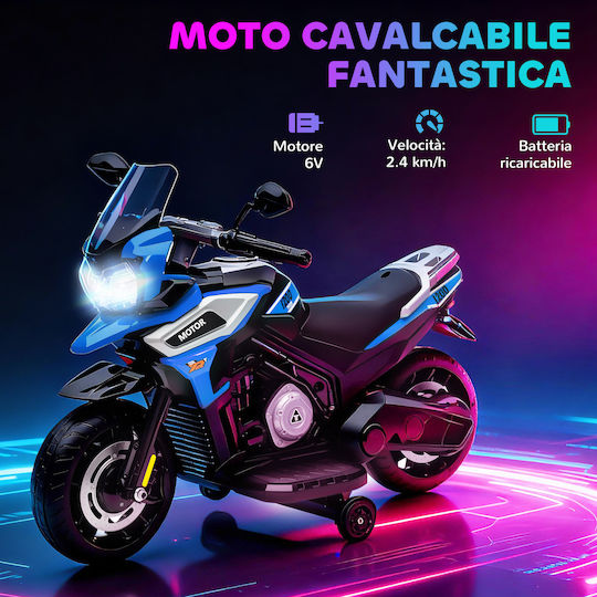 Παιδική Μηχανή Ηλεκτροκίνητη 6 Volt Μπλε για 1.5+ ετών