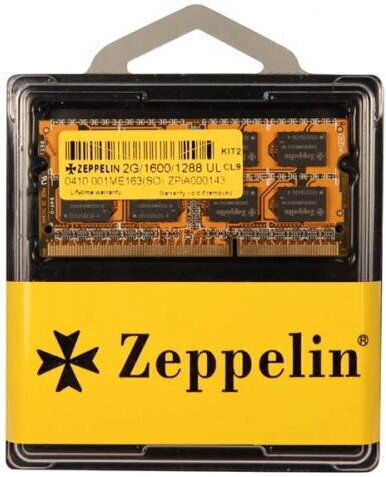 Zeppelin 2GB DDR3 RAM cu Viteză 1600 pentru Laptop