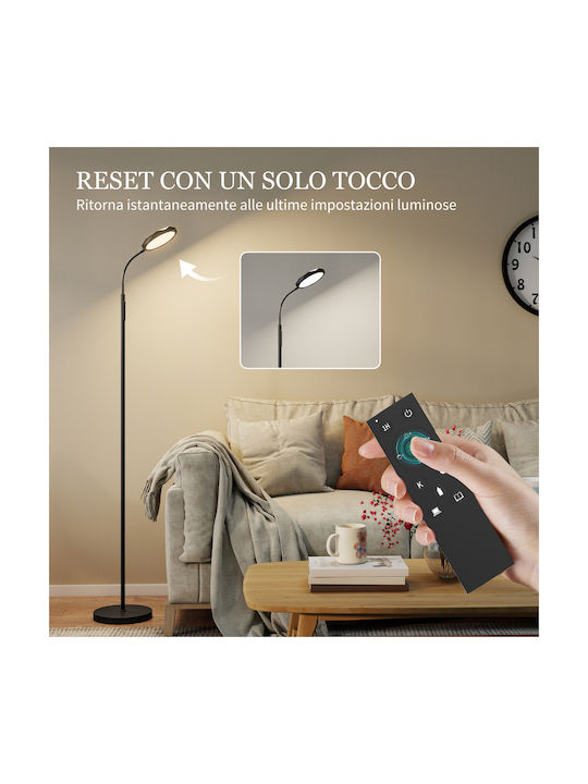 HomCom Floor Lamp H166cm. Black