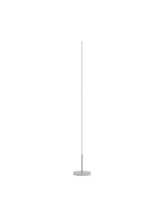 HomCom LED Φωτιστικό Δαπέδου Υ150xΜ20εκ. με Ρυθμιζόμενο Λευκό Φως 1800lm Ασημί