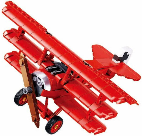 Sluban Blocuri Red Baron Fokker Triplane 281buc