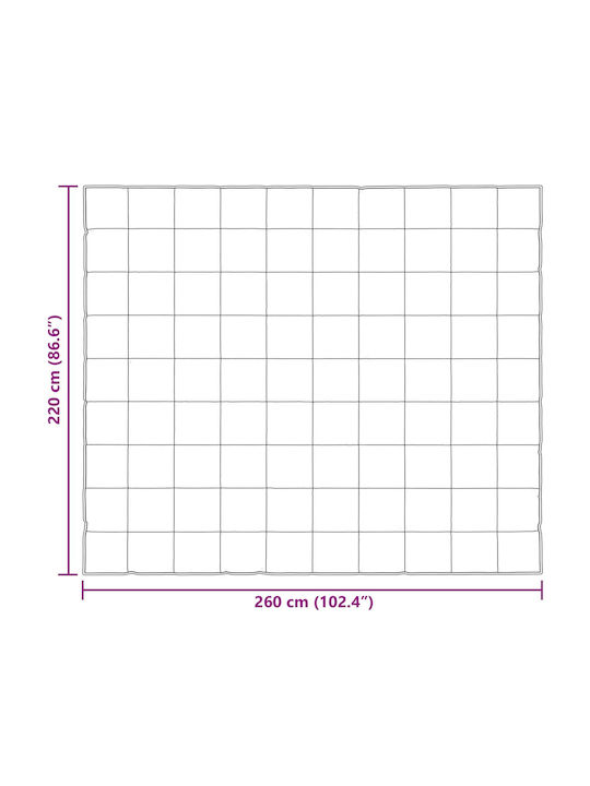 vidaXL Плик за Завивка Кинг Сайз 220x260 Gold