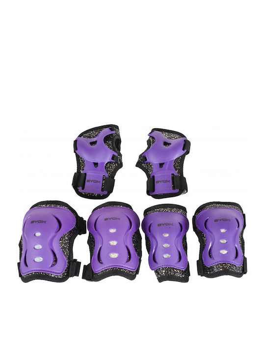 Byox Children's Protective Gear Set for Rollers Purple