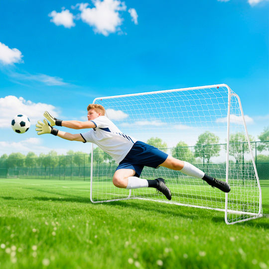 Games & Training Durable UV Resistant Ground Anchors Football Goal 301x120x200cm