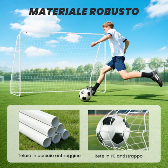 Games & Training Durable UV Resistant Ground Anchors Football Goal 301x120x200cm