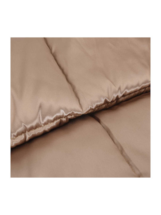 vidaXL Duvet Cover Queen 220x155 Gold