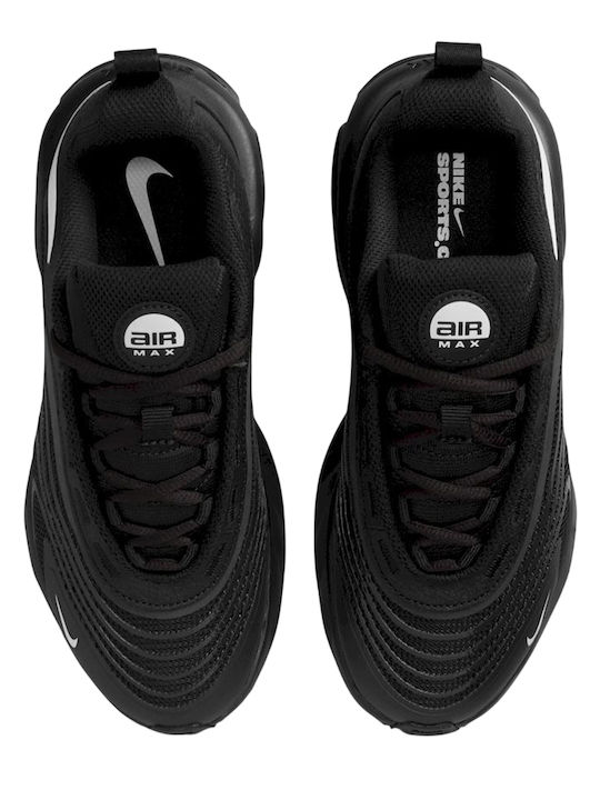Air Max Fire Αθλητικά Παιδικά Παπούτσια Running με Κορδόνια Μαύρα