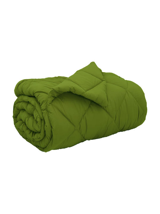 vidaXL Плик за Завивка Единичен 140x200 Зелен