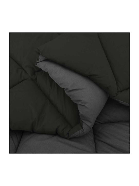 vidaXL Плик за Завивка Единичен 135x200 Black, Anthracite