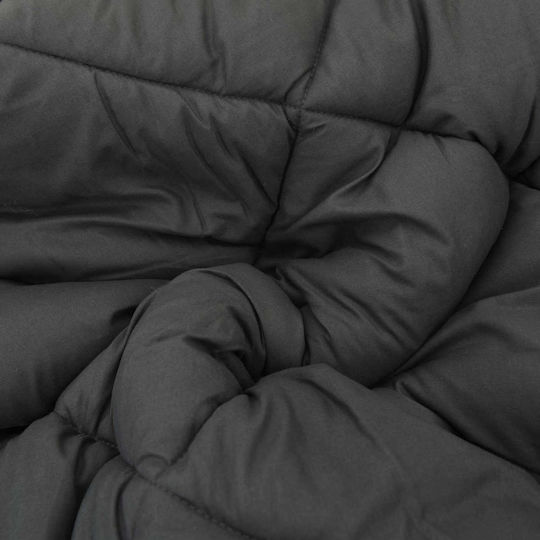 vidaXL Husă de Pilotă Single 135x200 Black, Anthracite