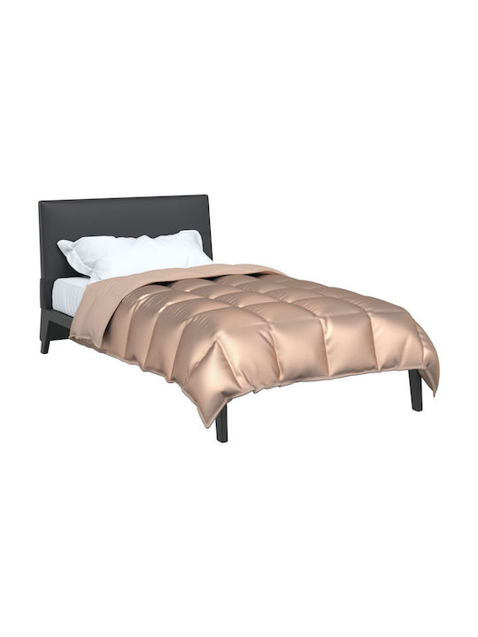 vidaXL Duvet Cover Queen 220x155 Gold