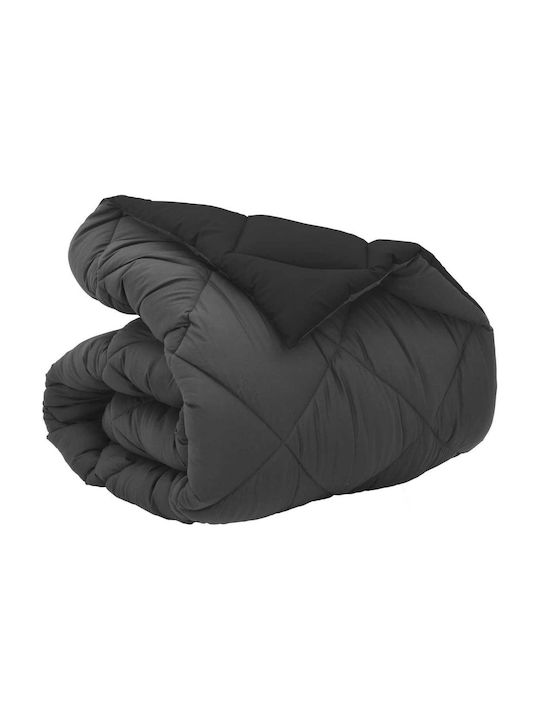 vidaXL Плик за Завивка Единичен 135x200 Black, Anthracite