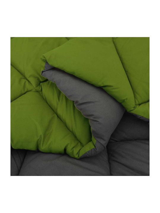 vidaXL Плик за Завивка Двоен 200x200 Green, Anthracite