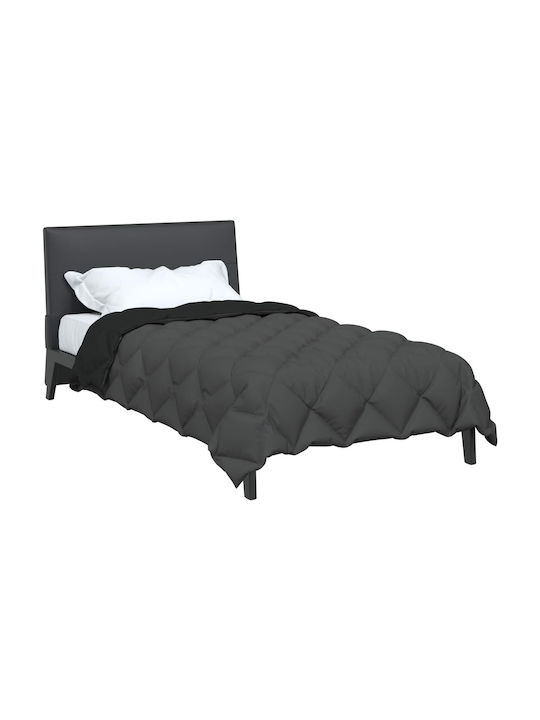 vidaXL Плик за Завивка Единичен 135x200 Black, Anthracite