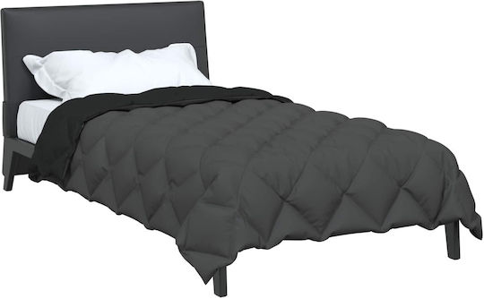 vidaXL Husă de Pilotă Single 135x200 Black, Anthracite