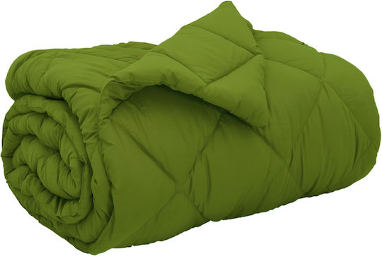 vidaXL Duvet Cover Single 135x200 Green