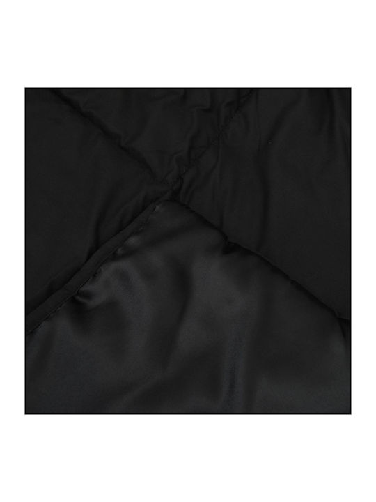 vidaXL Double Blanket 200x240cm Black