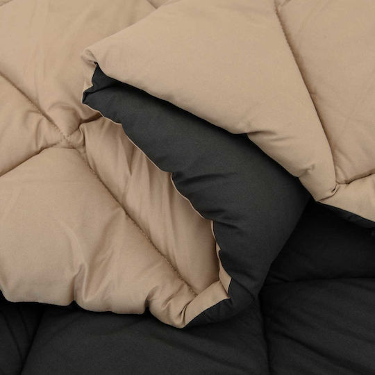 vidaXL Super-Queen 220x260cm Schwarze, Taupe Decken vidaXL Super-Queen 220x260cm Schwarze, Taupe Decken
