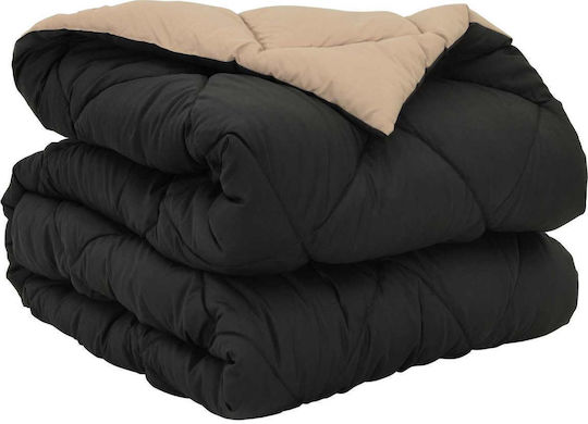 vidaXL Sofa Blanket 135x200cm Black, Tan