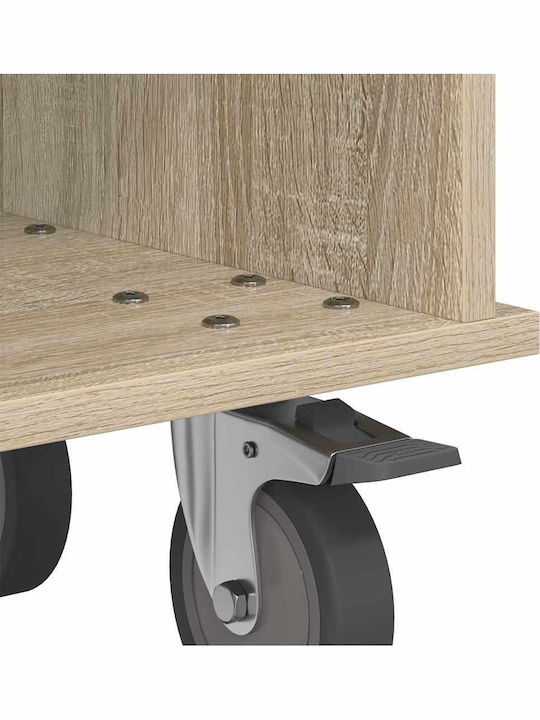 TV-Ständer mit Räder Sonoma Eiche M68.5xTiefe35xHöhe35cm