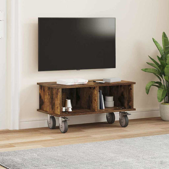 TV-Ständer mit Rädern Rauchfaust Eiche M68.5xTiefe35xHöhe35cm