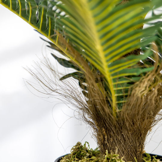 Homcom Artificial Palm Plant 18 Leaves Pot Height 85 cm Green Indoor 830-679v00gn