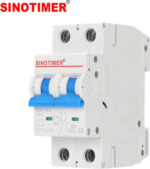 Sinotimer Διπολικός Διακόπτης Ράγας 1000V 25A