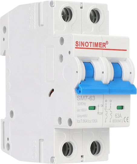 Sinotimer Διπολικός Διακόπτης Ράγας 1000V 63A