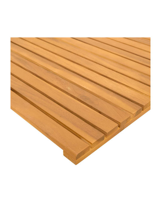 vidaXL Non-Slip Bath Mat Wooden 42025254 Coffee 60x40cm