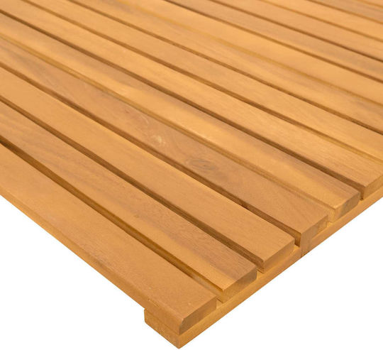 vidaXL Covoraș de Baie din Lemn 42025255 Maro 50x50cm
