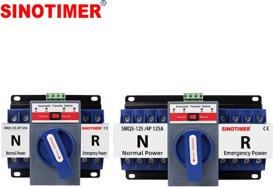 Sinotimer 4-Poles Changeover Panel Push Button Changeover Switch 400V 125A