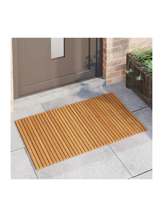 vidaXL Bath Mat Wooden 42025253 Coffee 100x60cm