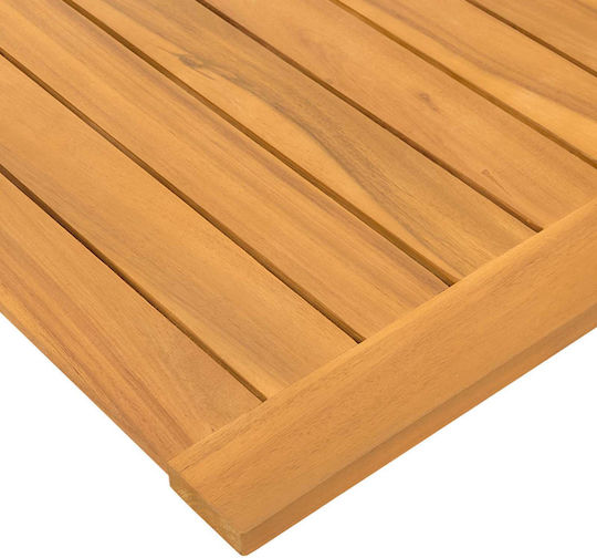 vidaXL Covoraș de Baie din Lemn 42025268 Maro 80x50cm