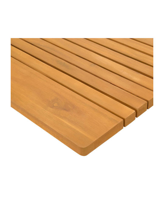 vidaXL Bath Mat Wooden 42025262 Coffee 59x40cm