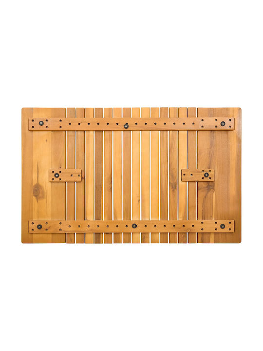 vidaXL Bath Mat Wooden 42025264 Coffee 59x40cm