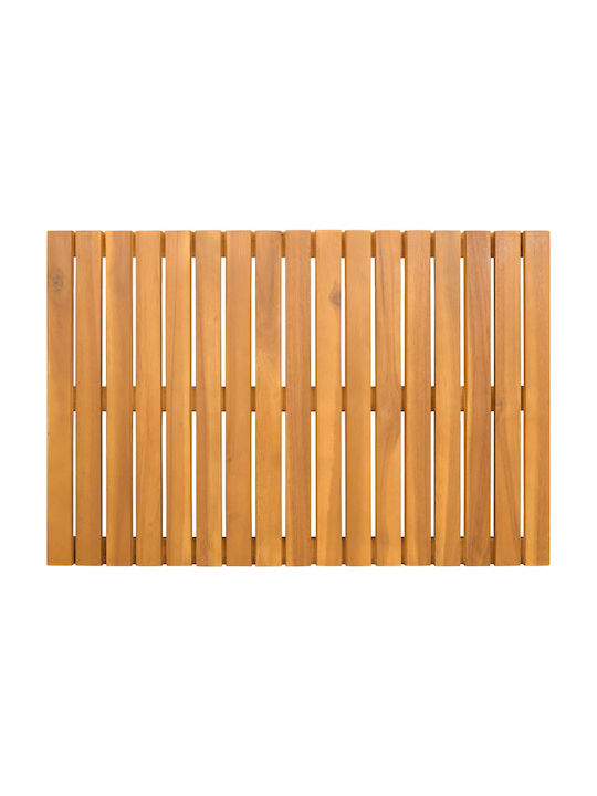 vidaXL Non-Slip Bath Mat Wooden 42025254 Coffee 60x40cm